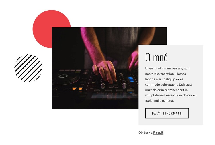O DJ Night Šablona webové stránky