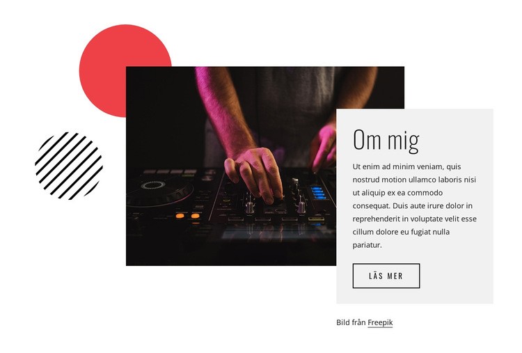 Om DJ Night HTML-mall