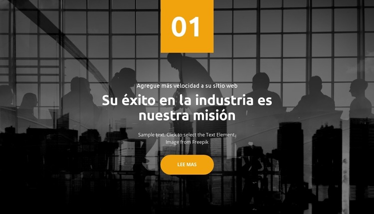 comercializar nuestro negocio Plantilla de sitio web