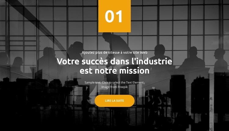 Commercialiser notre entreprise Page de destination