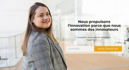 Modèle De Page De Destination Pour Leader De L'Industrie