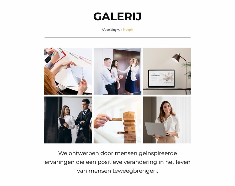 Voor elk doel Website Builder-sjablonen