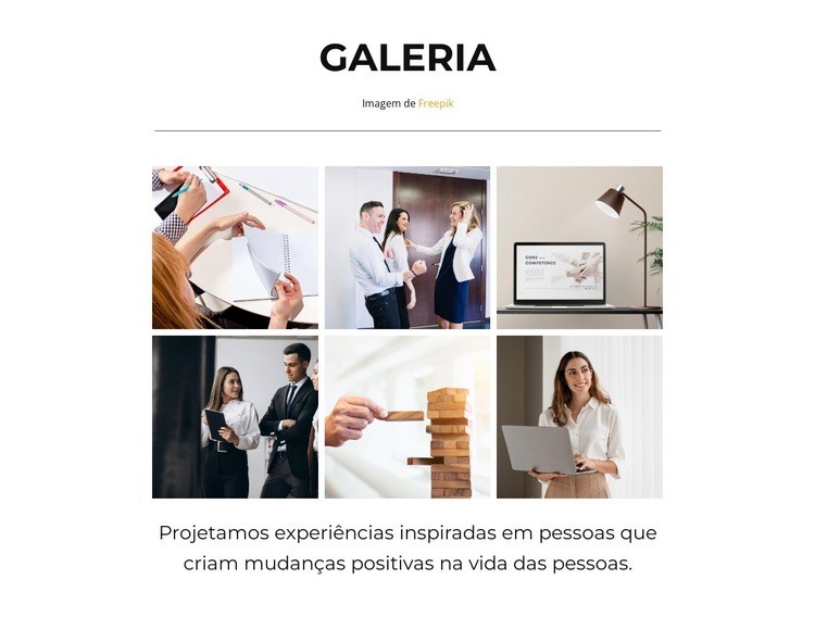 Para todos os fins Landing Page