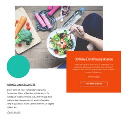 Online-Ernährungskurse Premium-CSS-Vorlage