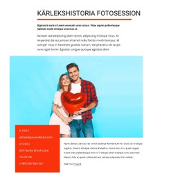 Kärlekshistoria Fotosession - Nedladdning Av HTML-Mall