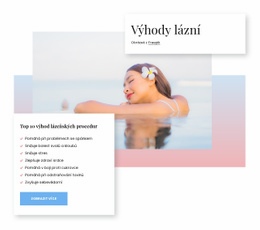 Zdravotní Výhody Lázní Jednostránkový Web