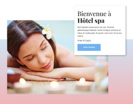 Bienvenue À L'Hôtel Spa Modèle De Site Web HTML CSS