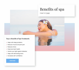 Health Benefits Of Spa - HTML Page Builder