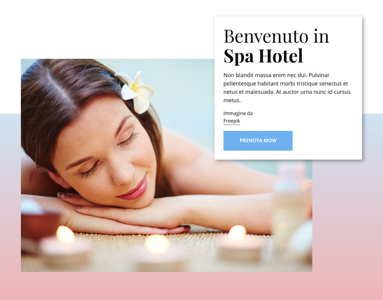 Benvenuti all'hotel termale Modello HTML