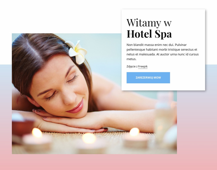 Witamy w hotelu uzdrowiskowym Szablon Joomla