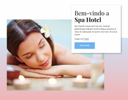 Bem-Vindo Ao Hotel Spa - Design De Uma Página