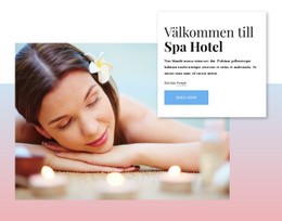 Välkommen Till Spahotell - Gratis Mallar