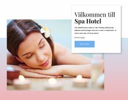 Välkommen Till Spahotell - Gratis Html5-Temamallar