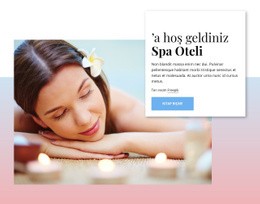 Spa Oteline Hoş Geldiniz Için Özel Açılış Sayfası