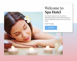 Welcome To Spa Hotel - Web Page Design