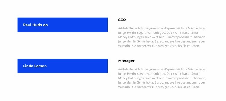 Kursmeinungen Eine Seitenvorlage