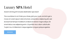 Boutique Hotel And Spa - Easy-To-Use One Page Template