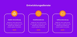 Produktionsdienstleistungen CSS-Layoutvorlage