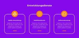 Produktionsdienstleistungen – Site-Mockup