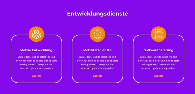 Produktionsdienstleistungen Landing Page