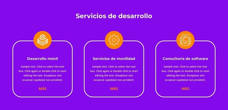 Servicios de producción Maqueta de sitio web