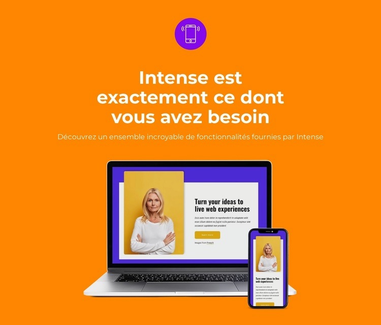 Conception adaptative Créateur de site Web HTML