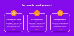 Service De Production Modèle De Mise En Page CSS