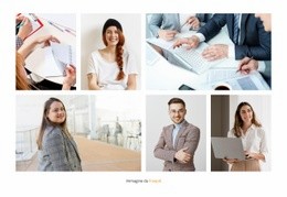 Collaborazione In Ufficio - Mockup Di Sito Web Multiuso