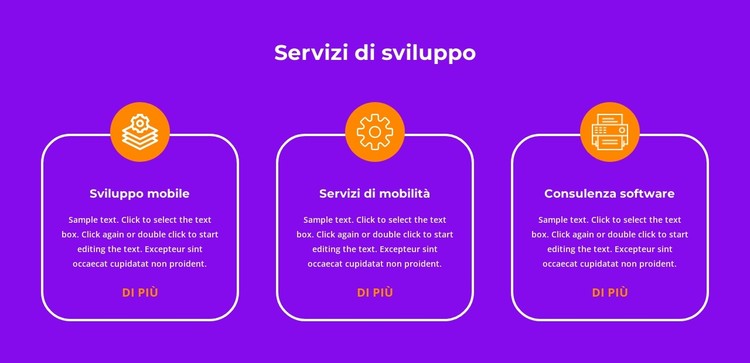 Servizi di produzione Modello CSS