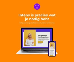 Sitesjabloon Voor Adaptief Ontwerp