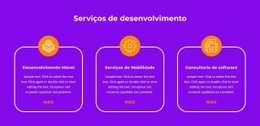 Construtor De Sites Premium Para Serviços De Produção