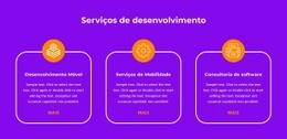 Modelo HTML5 Exclusivo Para Serviços De Produção