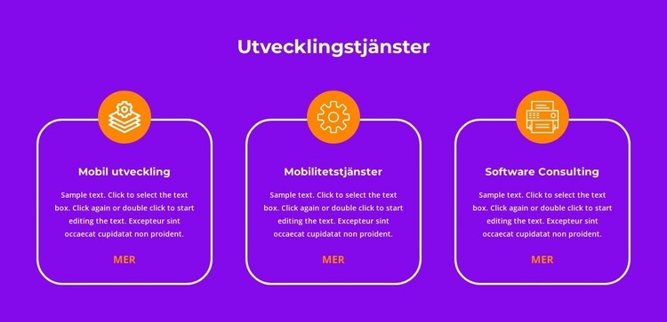 Produktionstjänster HTML-mall