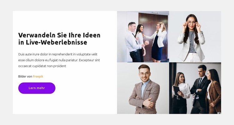 Aktive Gruppenarbeit HTML Website Builder