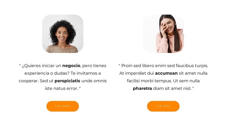 Dos revisiones de estudios Plantillas de creación de sitios web