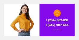 Page HTML For Two Phone Numbers