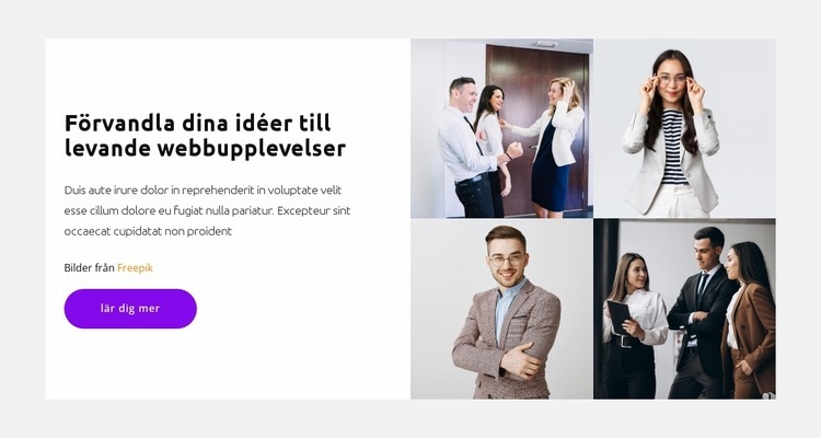 Aktivt grupparbete CSS -mall