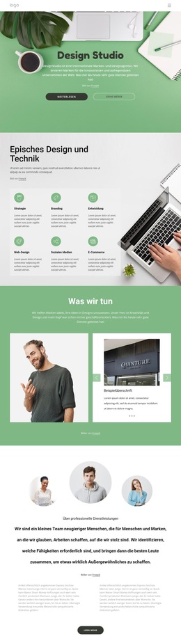 Benutzerdefinierte Schriftarten, Farben Und Grafiken Für Die Full-Service-Agentur Für Digitales Marketing.