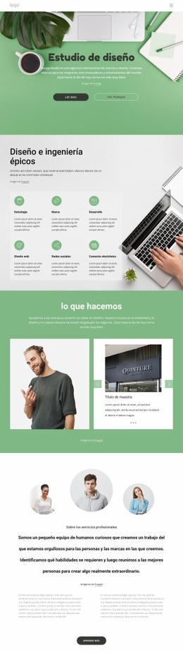 La Agencia De Marketing Digital De Servicio Completo. - Plantilla De Una Página