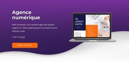 Agence De Marketing D'Applications Mobiles - Modèle D'Une Page