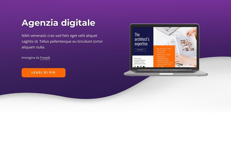 Agenzia di marketing per app mobili Modello di sito Web