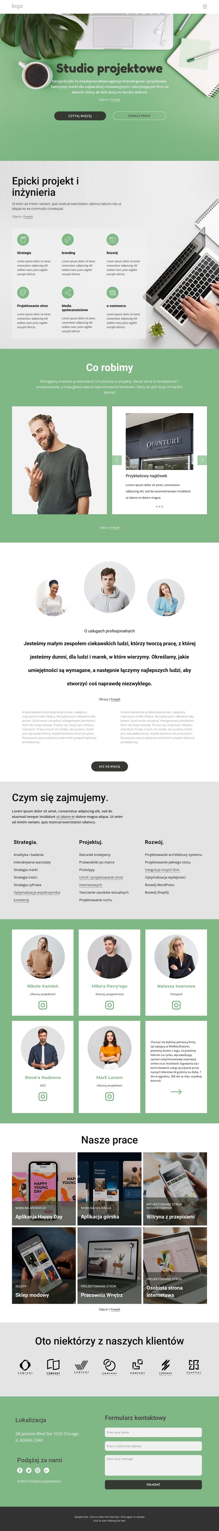 Agencja marketingu cyfrowego oferująca pełen zakres usług. Motyw WordPress