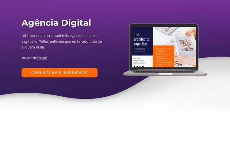 Agência de marketing de aplicativos móveis Design do site