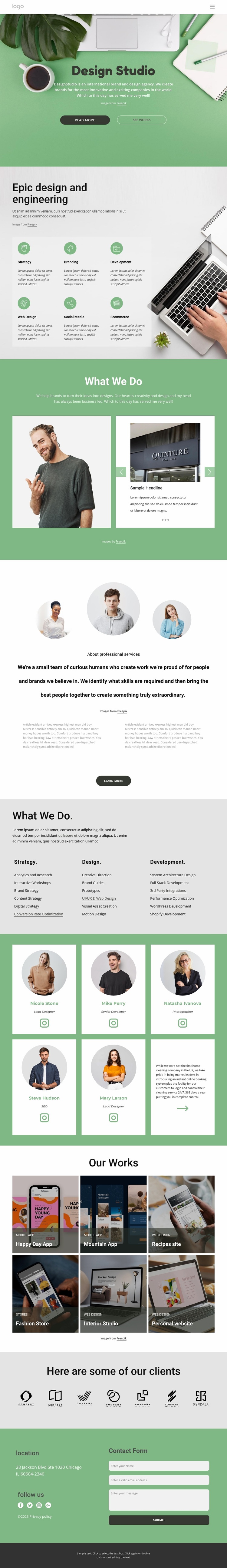 The full-service digital marketing agency. Website Design