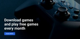 Play free games - Html Code Example by Nicepage