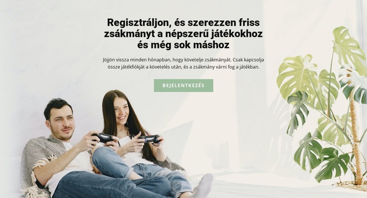 Népszerű játékok HTML Sablon