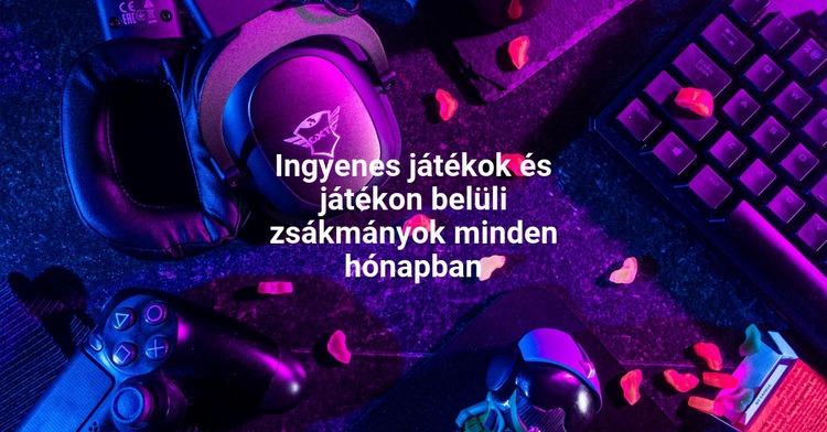 Ingyenes játékok Sablon