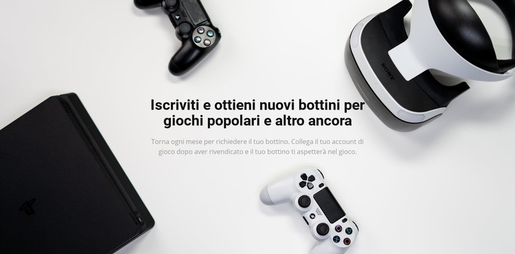 Gadget popolari Modello di sito Web