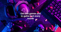 Free Games - Free Joomla Template Builder