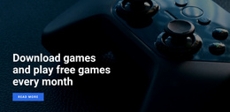 Play Free Games Joomla Template 2024